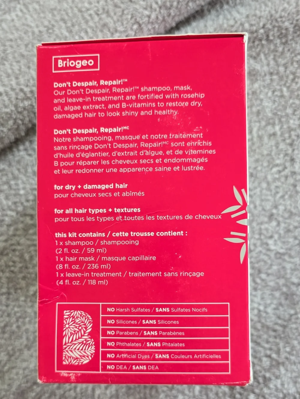 Brigeo Hair Repair Remedies Gift Set
